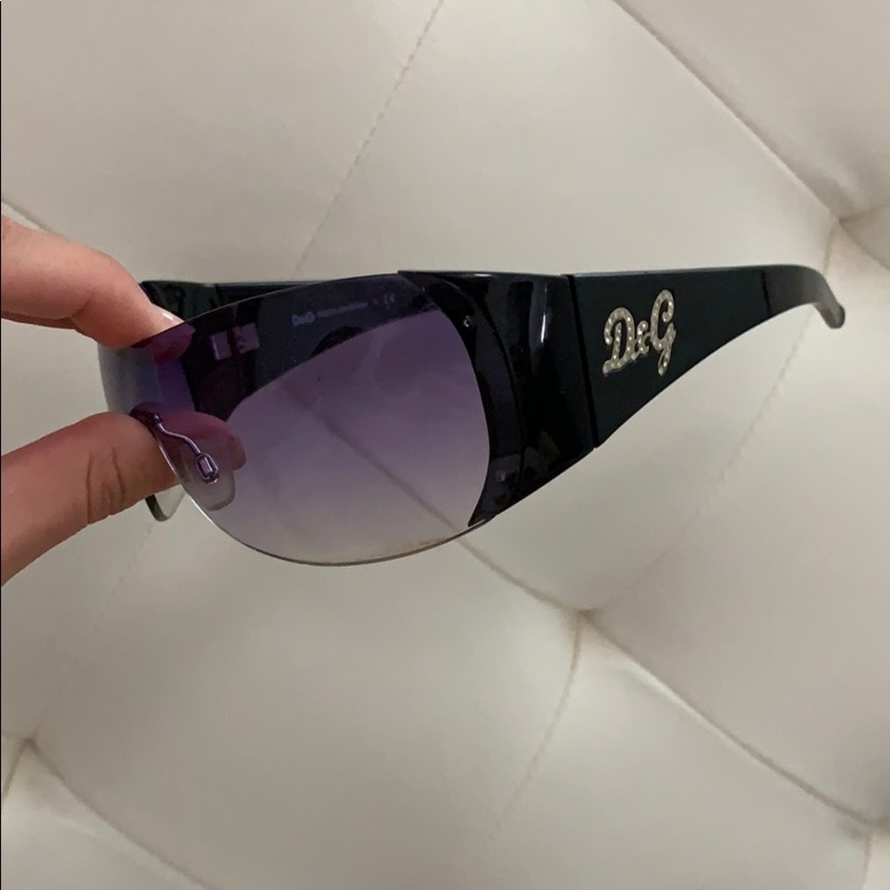 Dolce & Gabbana Purple Rhinestone Sunglasses